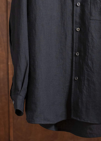 Gorsch Belgium Linen Wide Silhuette Collar Shirt #13-1ST-SH08-LI