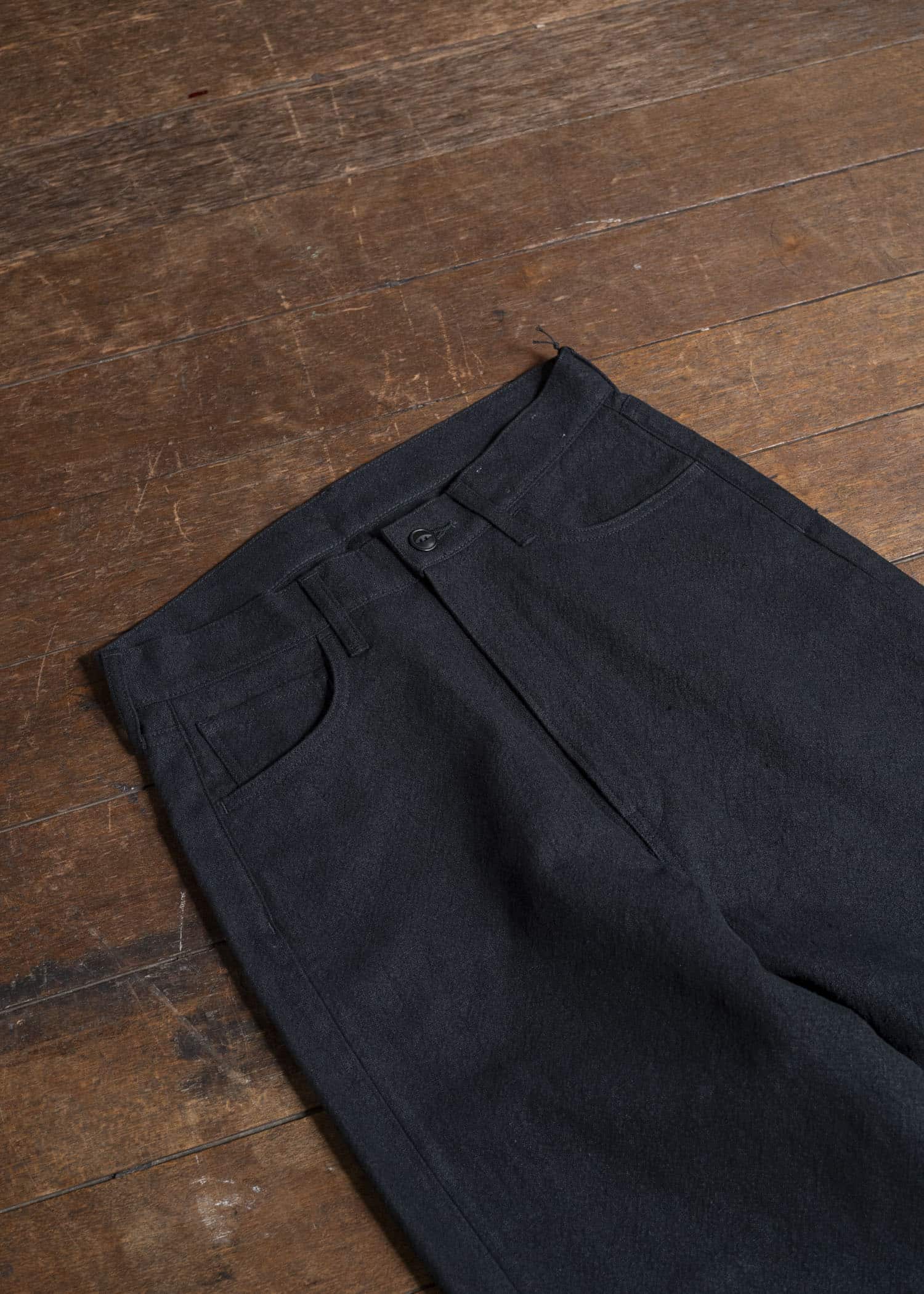 YOKO SAKAMOTO 5Pocket Baggy Pants YS-25AW-34 BLACK
