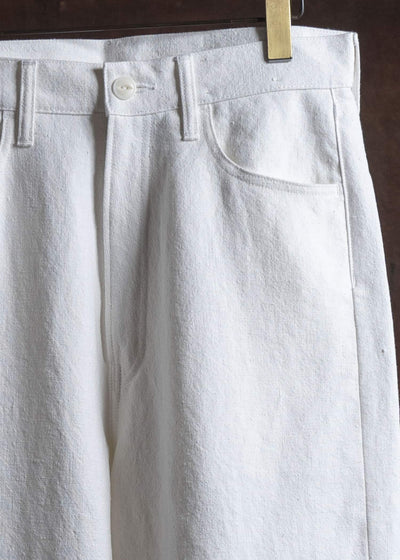 YOKO SAKAMOTO 5Pocket Baggy Pants YS-25AW-34 WHITE