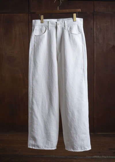 YOKO SAKAMOTO 5Pocket Baggy Pants YS-25AW-34 WHITE