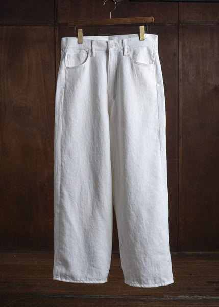 YOKO SAKAMOTO 5Pocket Baggy Pants YS-25AW-34 WHITE