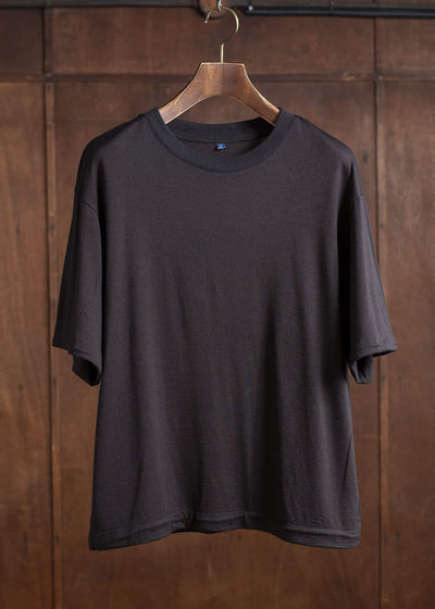 Gorsch Ryukyu Indigo Dyed Pullover Summer Wool Knit Short Sleeve Shirt #13-1ST-TS