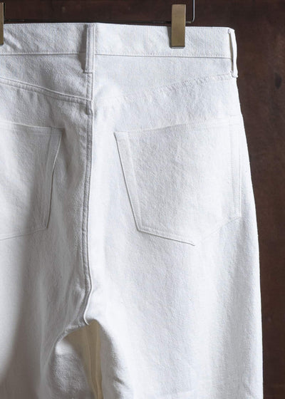 YOKO SAKAMOTO 5Pocket Baggy Pants YS-25AW-34 WHITE