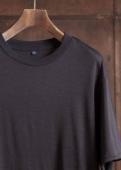 Gorsch Ryukyu Indigo Dyed Pullover Summer Wool Knit Short Sleeve Shirt #13-1ST-TS