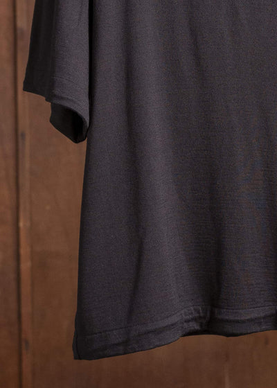 Gorsch Ryukyu Indigo Dyed Pullover Summer Wool Knit Short Sleeve Shirt #13-1ST-TS