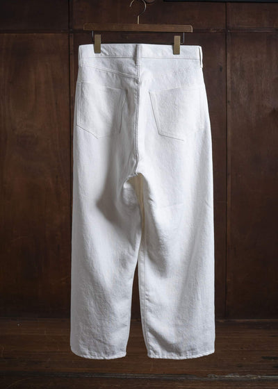 YOKO SAKAMOTO 5Pocket Baggy Pants YS-25AW-34 WHITE