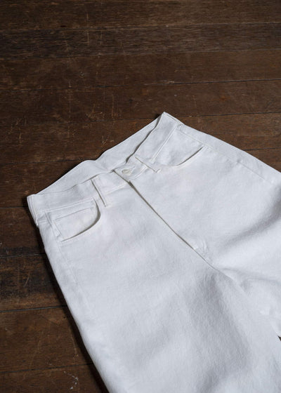 YOKO SAKAMOTO 5Pocket Baggy Pants YS-25AW-34 WHITE