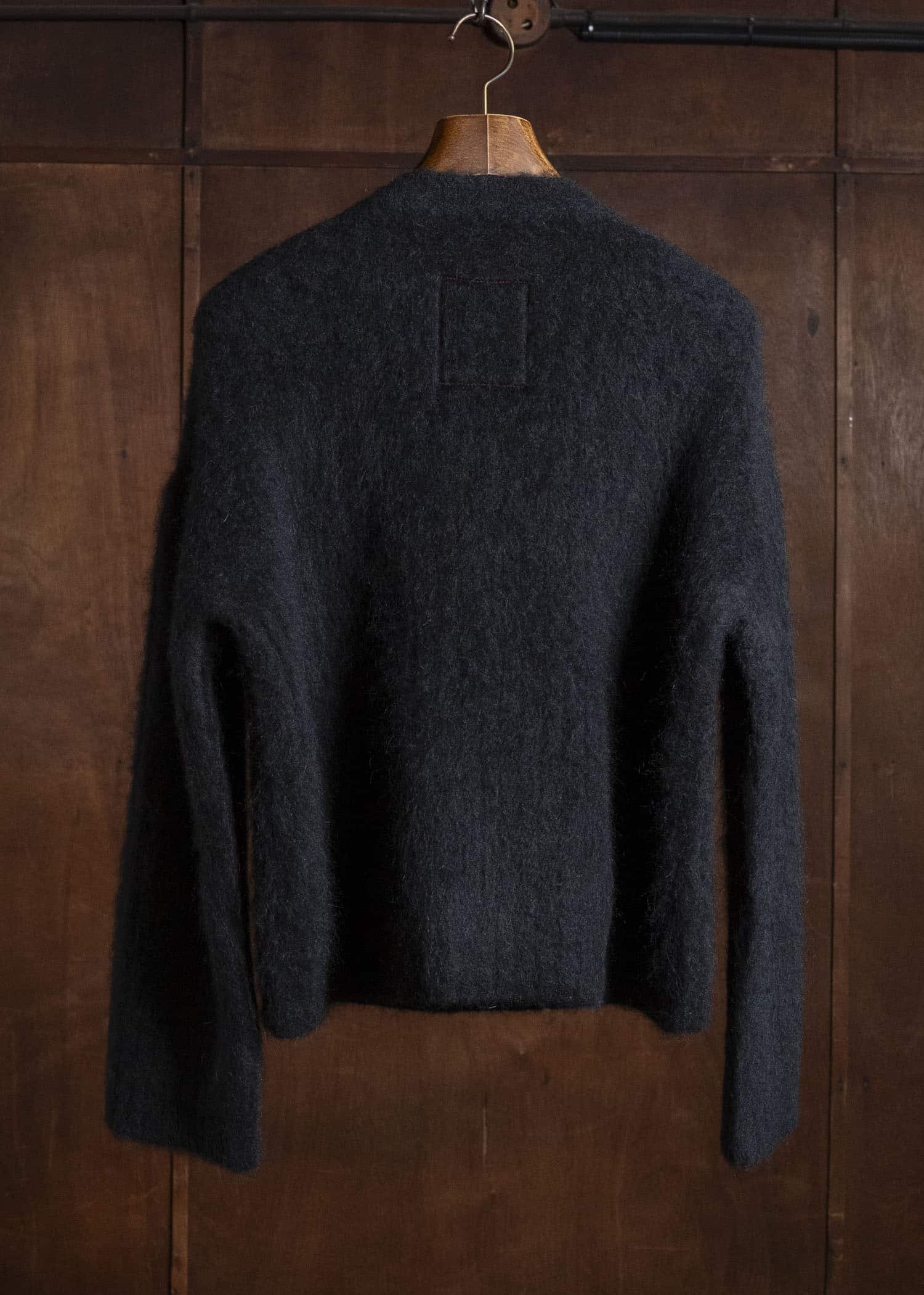 UMA WANG UK7162 CREWNECK TOP uw900 - black