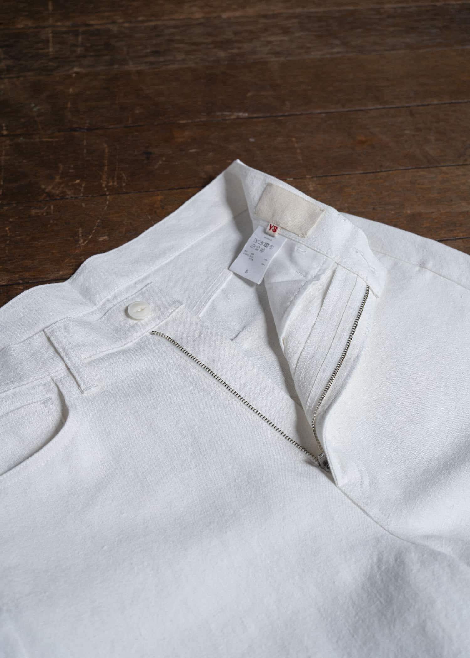 YOKO SAKAMOTO 5Pocket Baggy Pants YS-25AW-34 WHITE