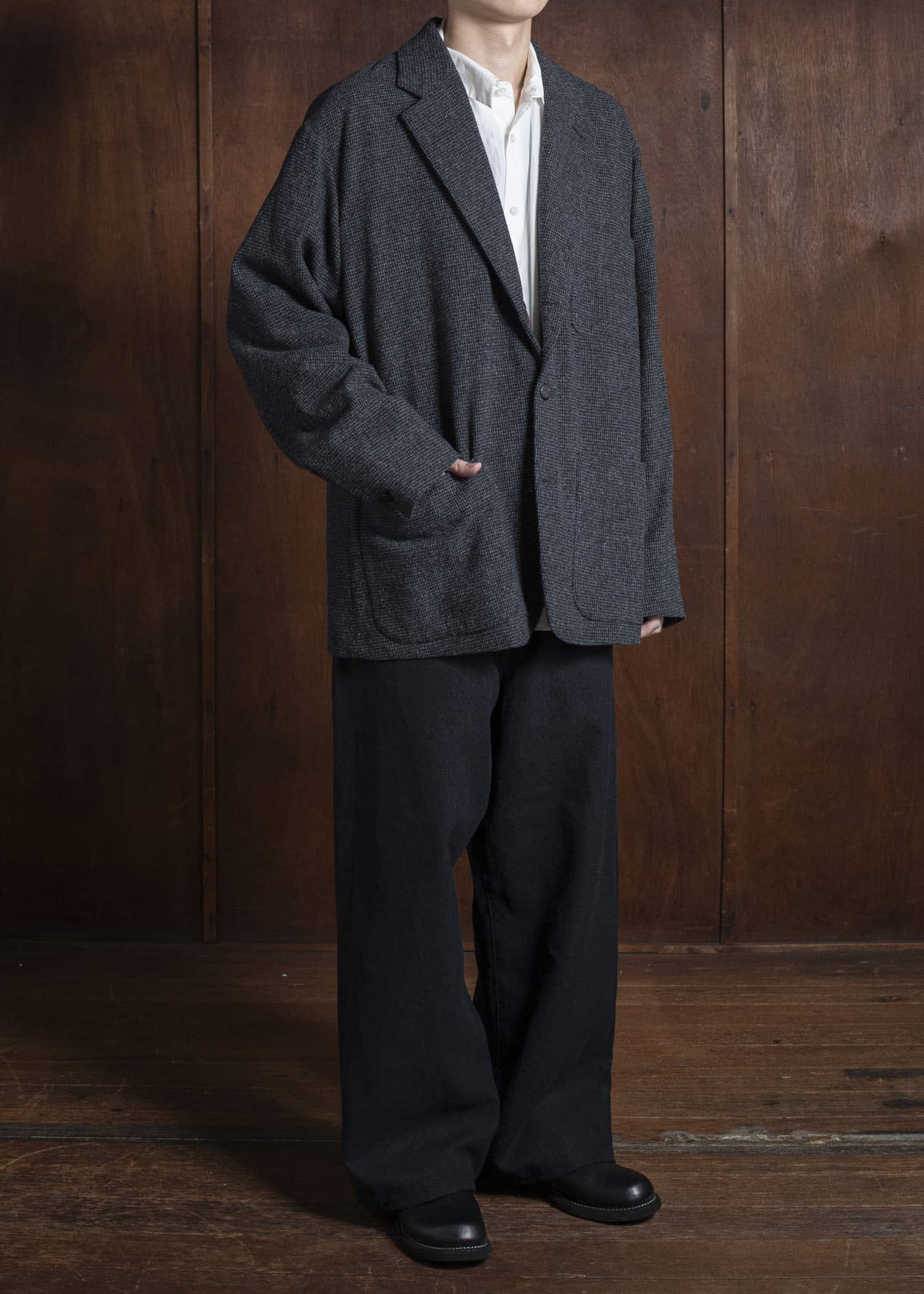 YOKO SAKAMOTO 5Pocket Baggy Pants YS-25AW-34 BLACK