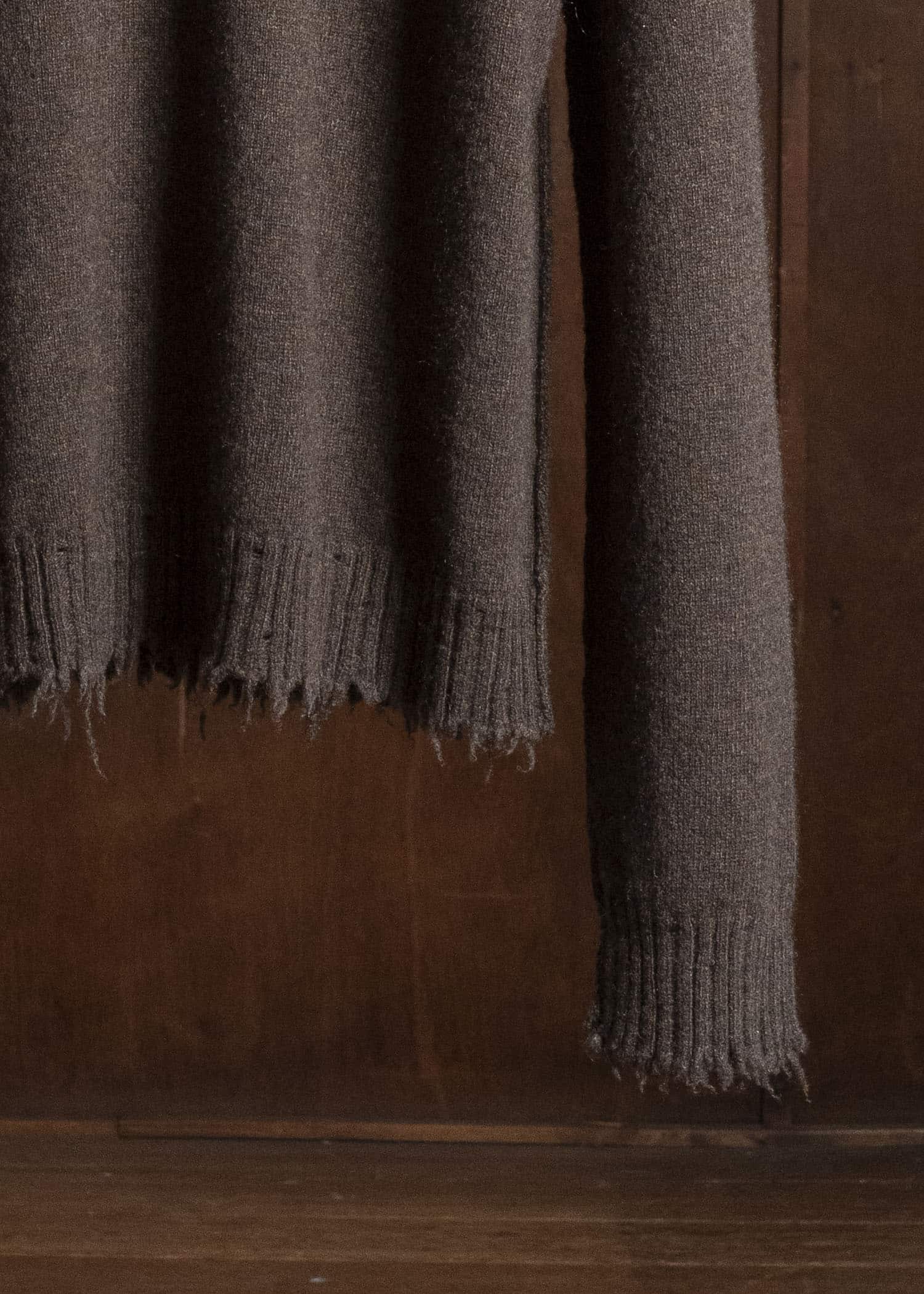 UMA WANG UK7555 ROUND NECK TOP uw600 - brown