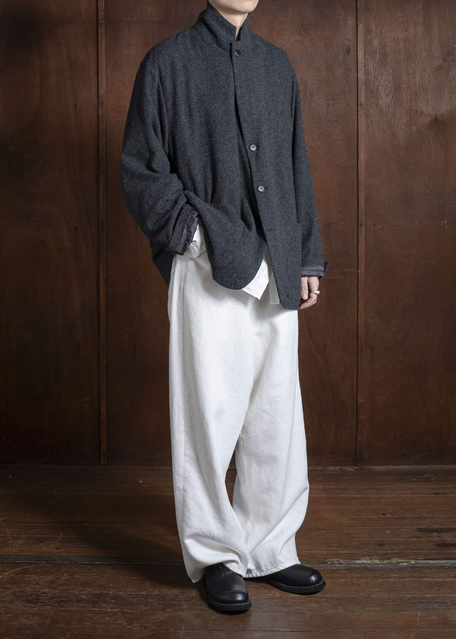 YOKO SAKAMOTO 5Pocket Baggy Pants YS-25AW-34 WHITE