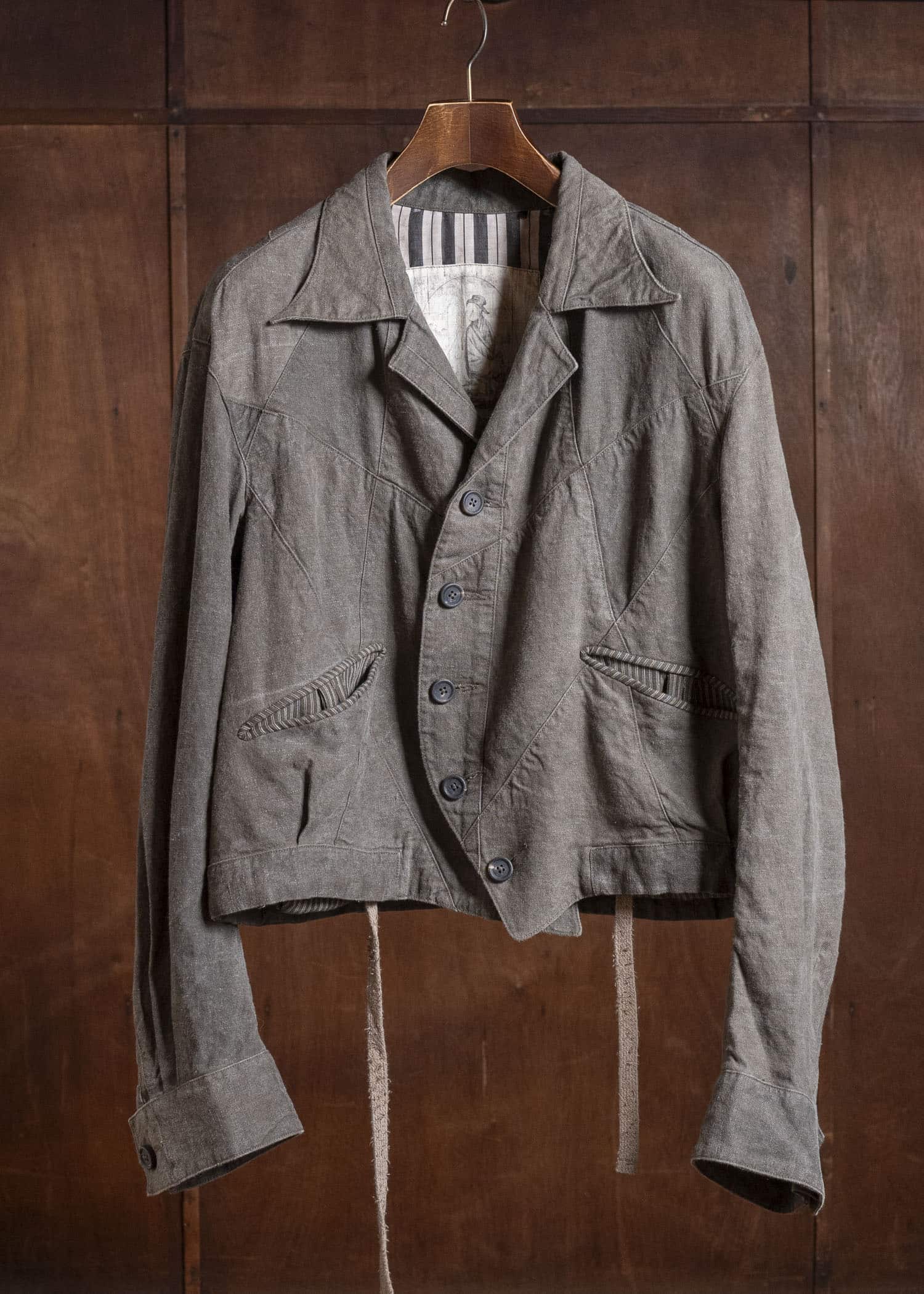 ZIGGY CHEN 0M2610918 CROPPED PATCHWORK JACKET 03