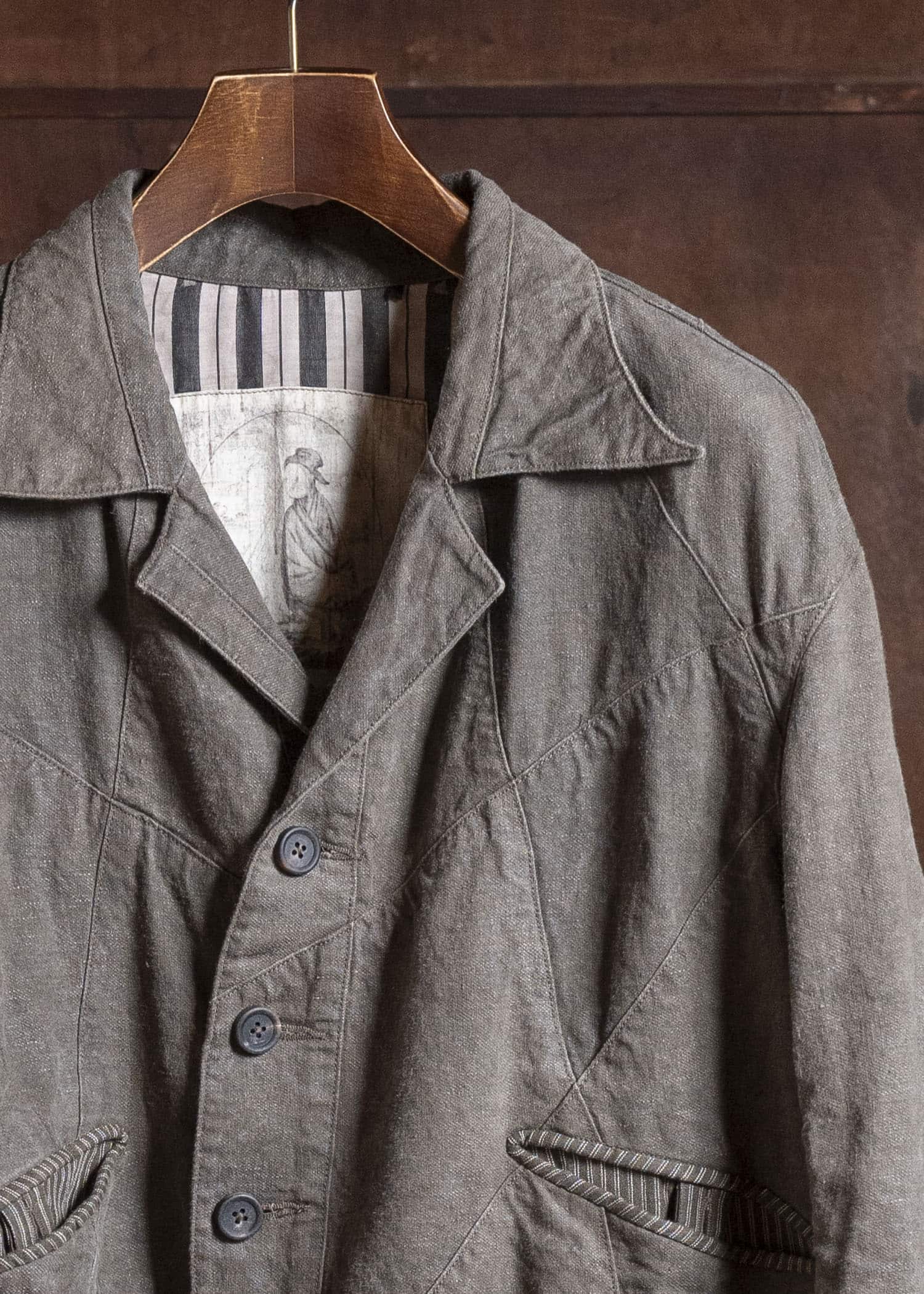 ZIGGY CHEN 0M2610918 CROPPED PATCHWORK JACKET 03