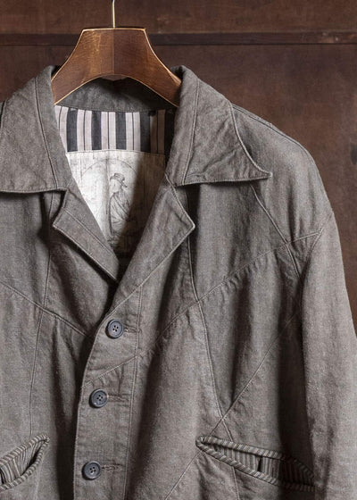 ZIGGY CHEN 0M2610918 CROPPED PATCHWORK JACKET 03