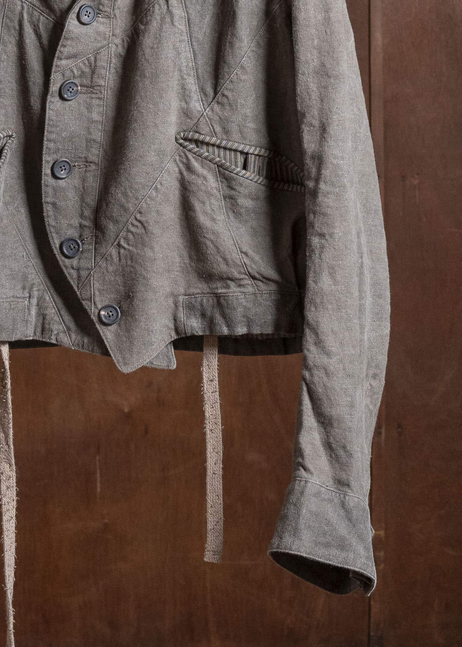 ZIGGY CHEN 0M2610918 CROPPED PATCHWORK JACKET 03