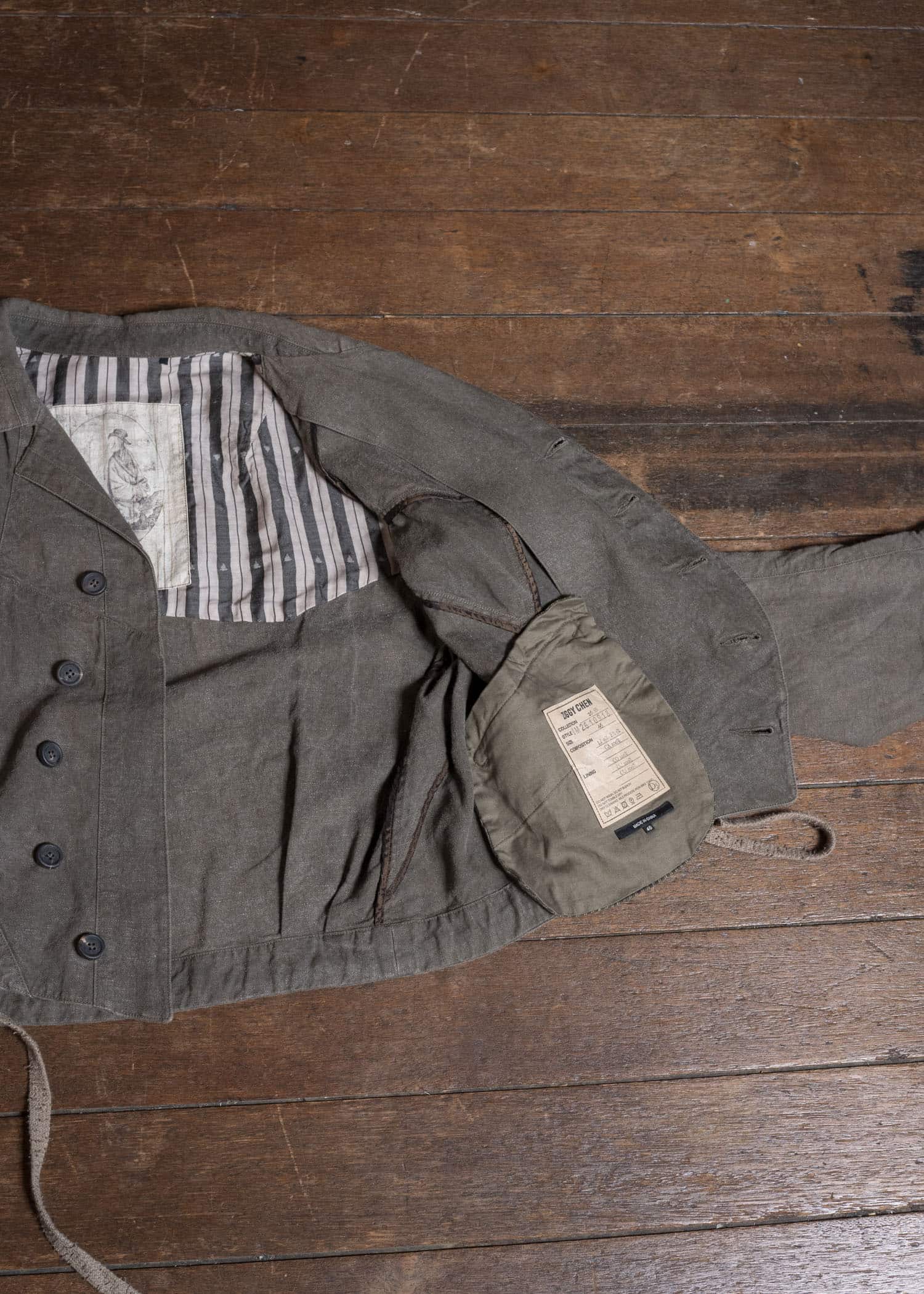 ZIGGY CHEN 0M2610918 CROPPED PATCHWORK JACKET 03