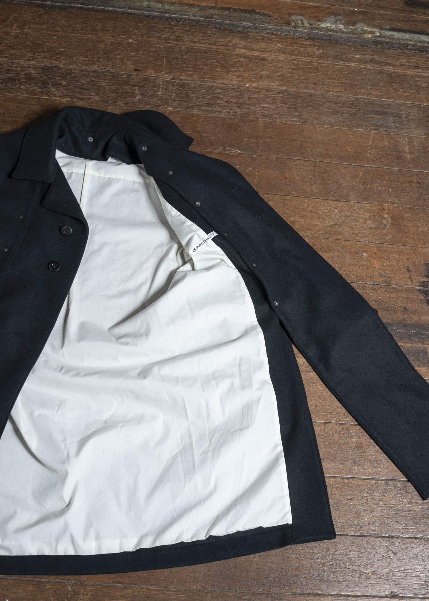 OPPOSE DUALITY OD1012COA-25AW Mac Coat Wool Black