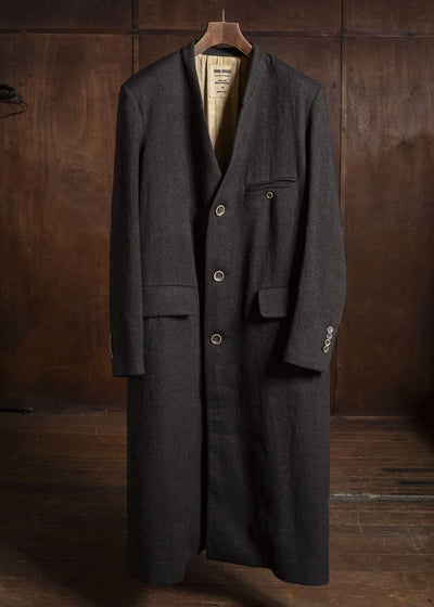 UMA WANG UM8522 CARLO COAT uw096 - black/brown