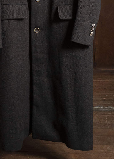 UMA WANG UM8522 CARLO COAT uw096 - black/brown