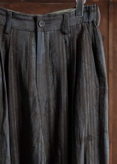 ZIGGY CHEN FRONT PLEATS TAPERED LONG TROUSERS 0M2410523