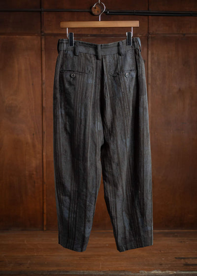 ZIGGY CHEN FRONT PLEATS TAPERED LONG TROUSERS 0M2410523