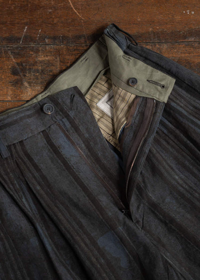 ZIGGY CHEN FRONT PLEATS TAPERED LONG TROUSERS 0M2410523