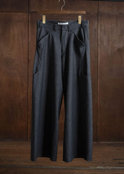OPPOSE DUALITY OD3006TRS-25AW 6 Pocket Sub Ong Wool Trousers Black