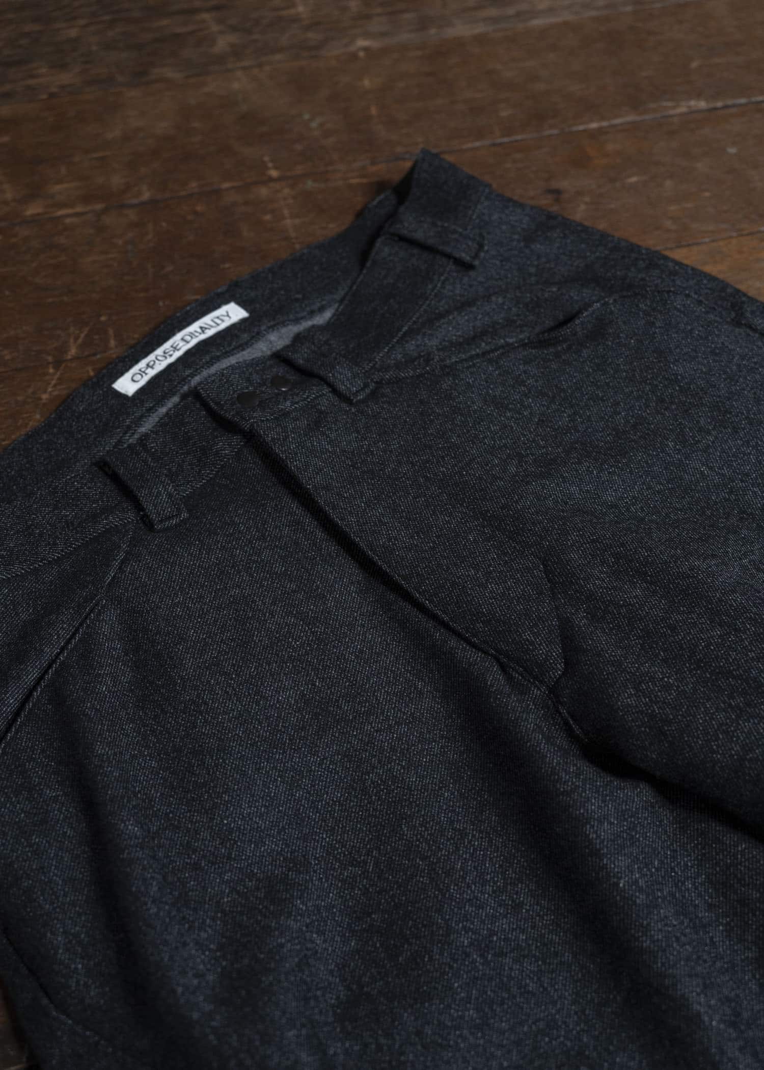 OPPOSE DUALITY OD3006TRS-25AW 6 Pocket Sub Ong Wool Trousers Black