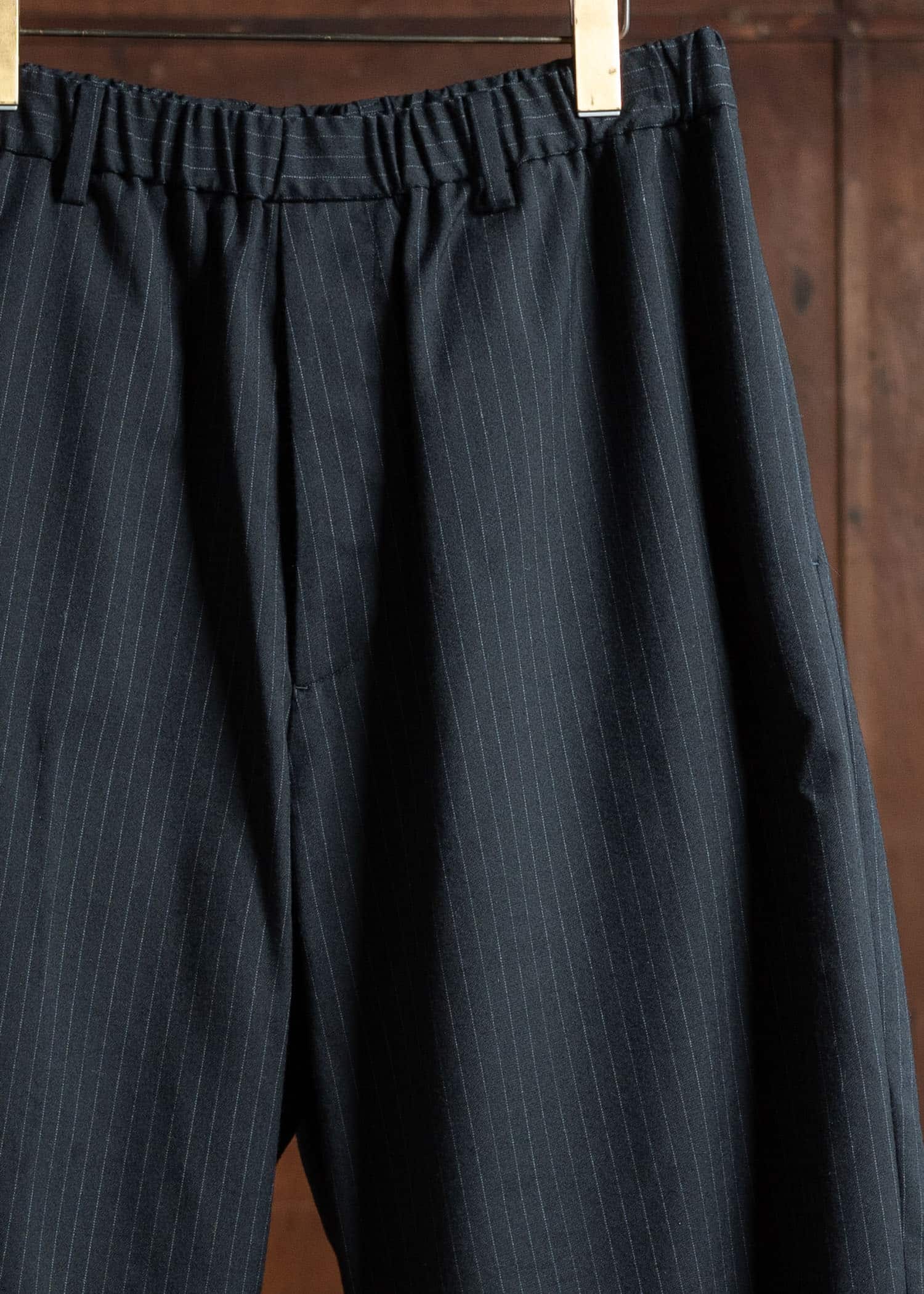 YOKO SAKAMOTO Brushed Wool Wide Pants Stripe YS-24AW-36-Stripe