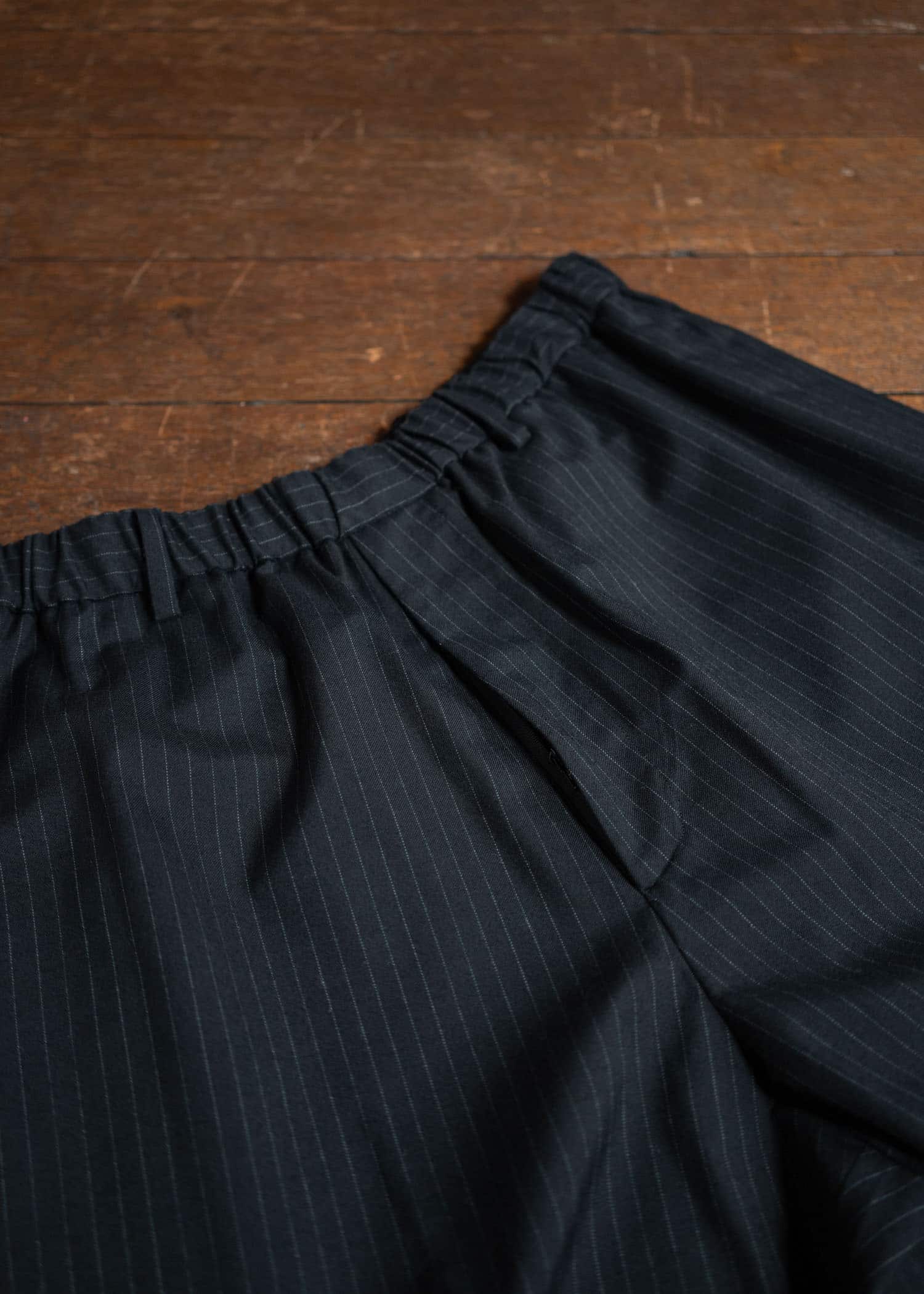 YOKO SAKAMOTO Brushed Wool Wide Pants Stripe YS-24AW-36-Stripe