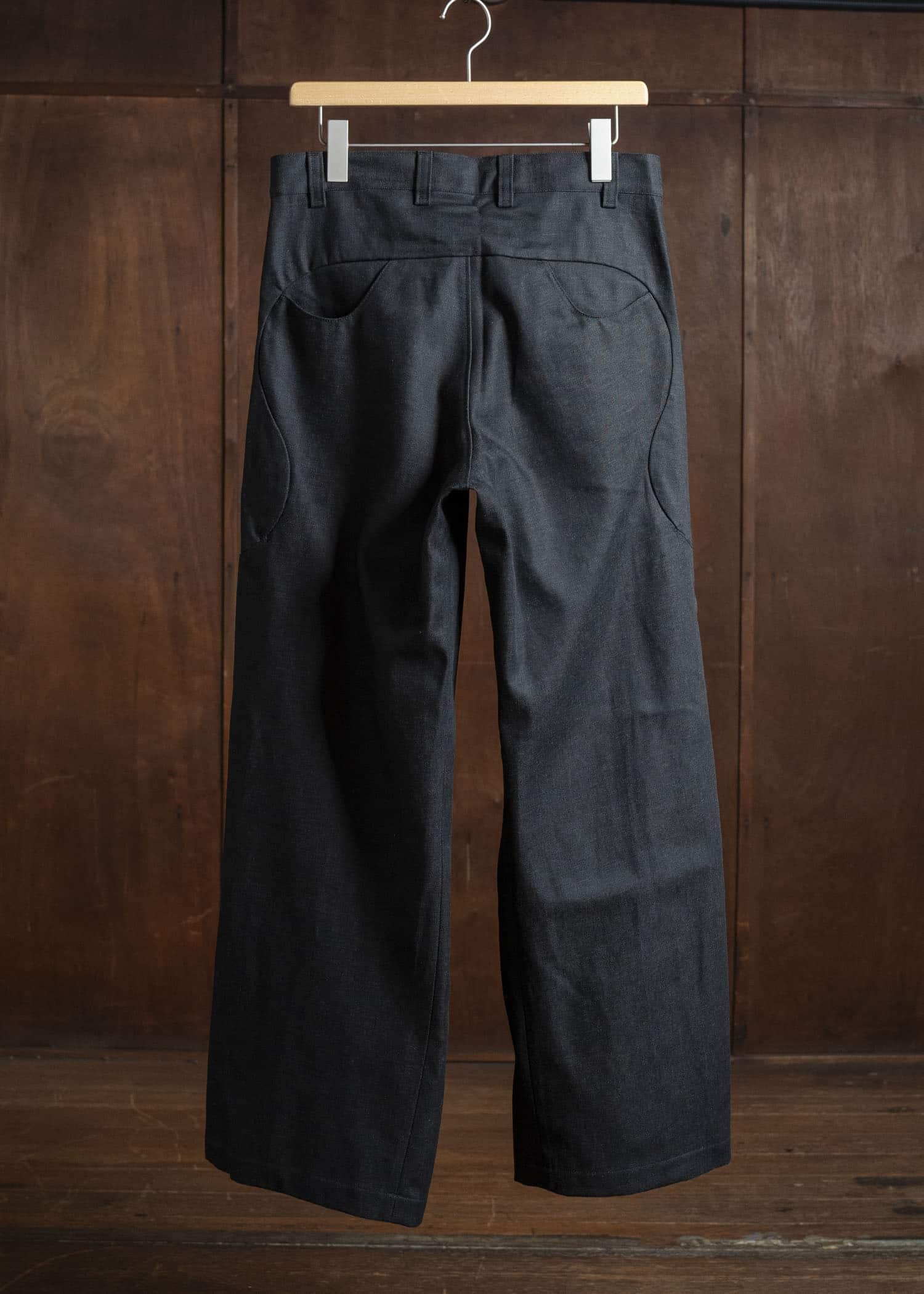 OPPOSE DUALITY OD0103DTR-25AW 6 Pocket Sub Ong Denim Trousers Black Gray