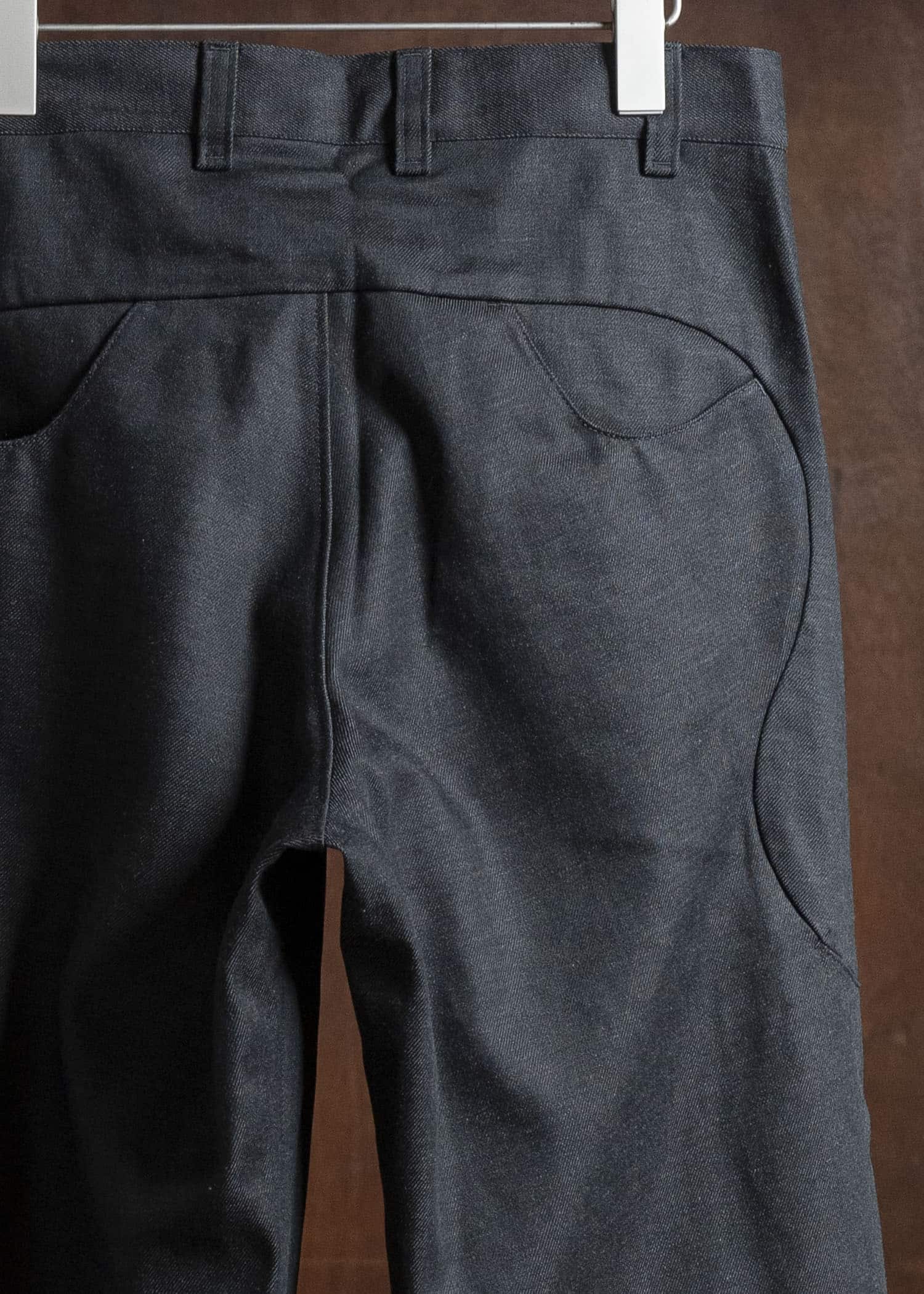 OPPOSE DUALITY OD0103DTR-25AW 6 Pocket Sub Ong Denim Trousers Black Gray