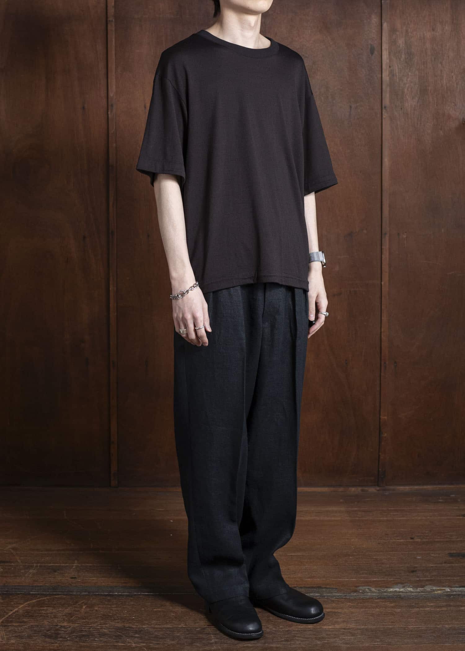 Gorsch Ryukyu Indigo Dyed Pullover Summer Wool Knit Short Sleeve Shirt #13-1ST-TS