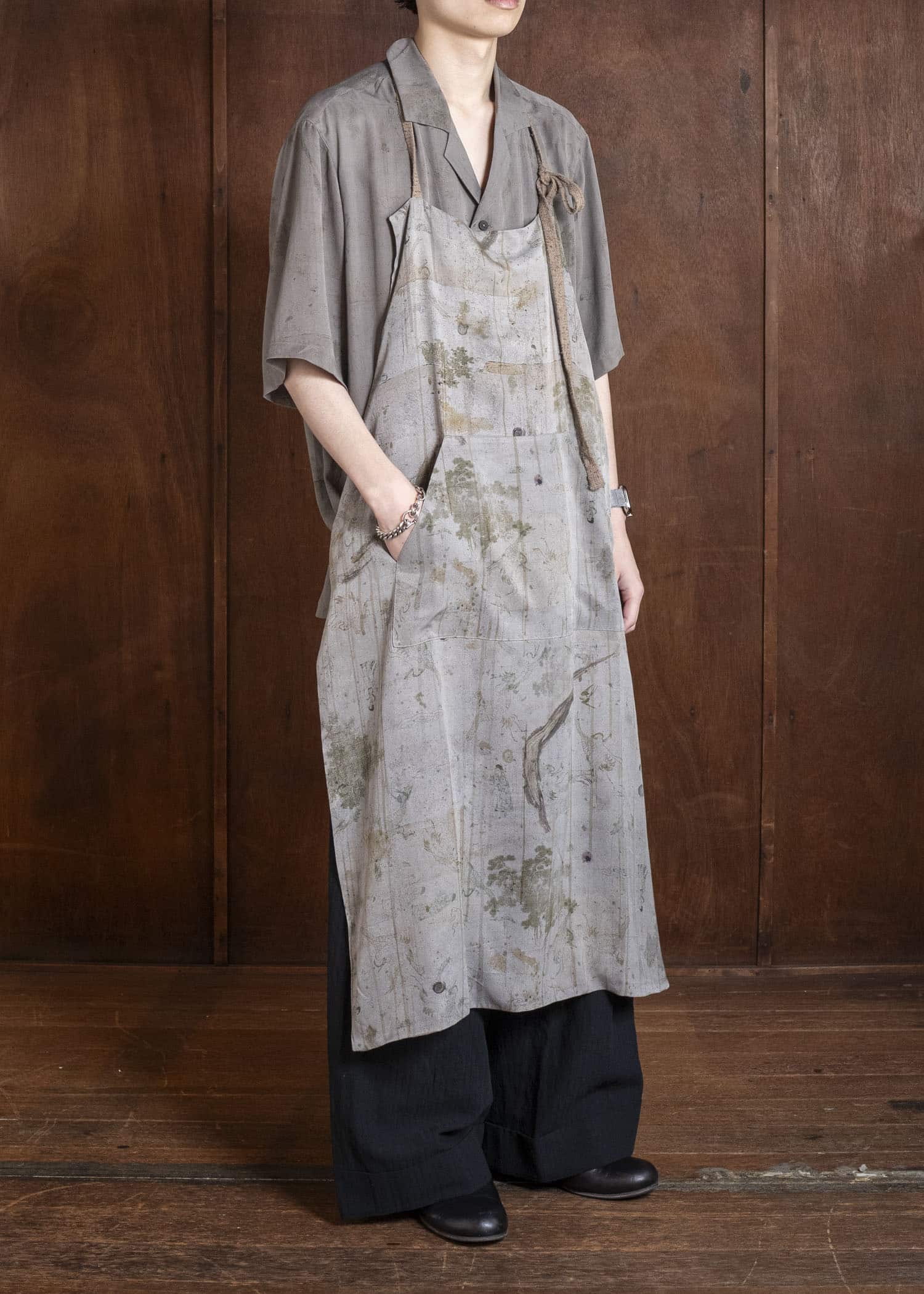 ZIGGY CHEN 0M2610303 LONG SILK APRON 52