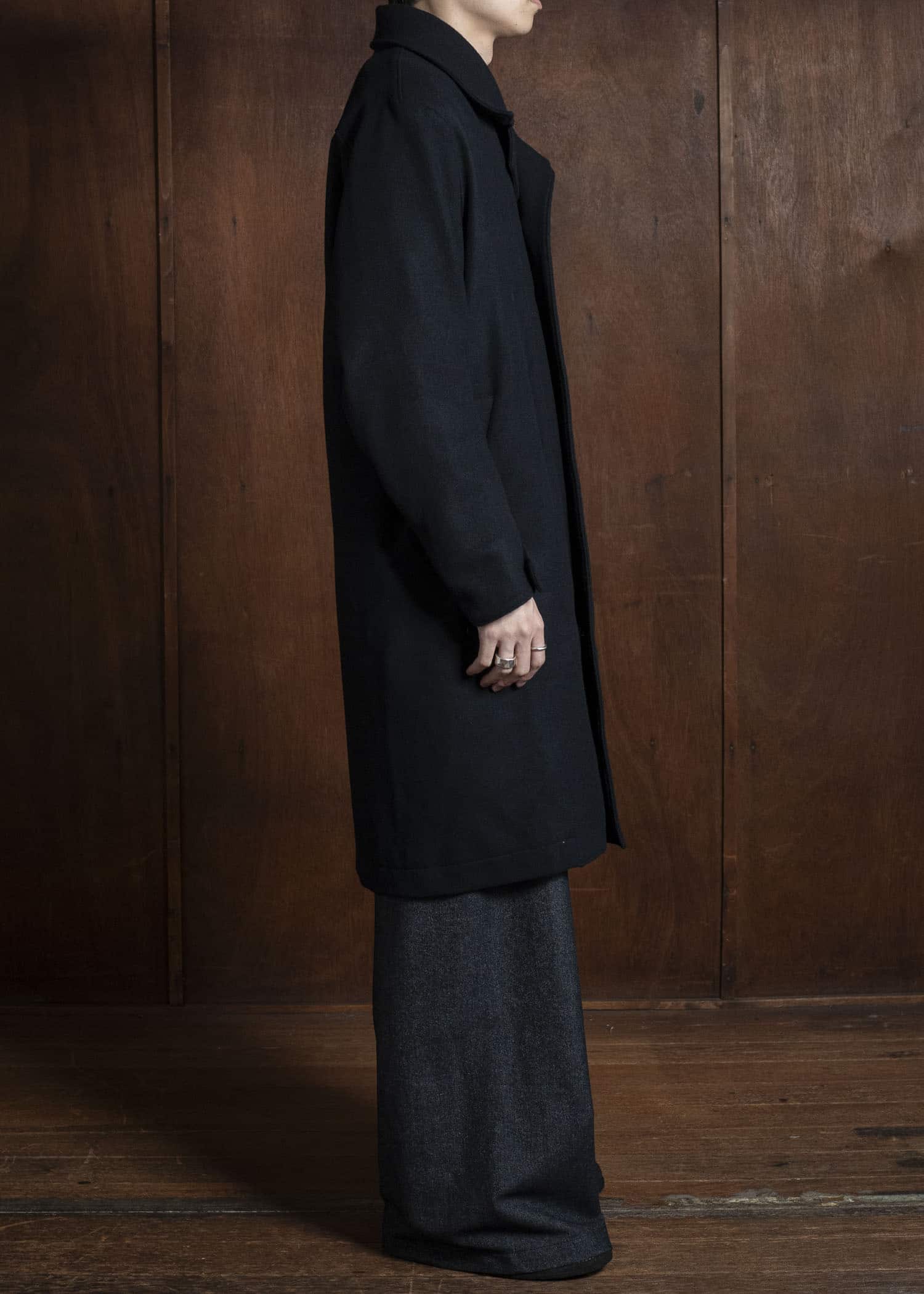 OPPOSE DUALITY OD1012COA-25AW Mac Coat Wool Black