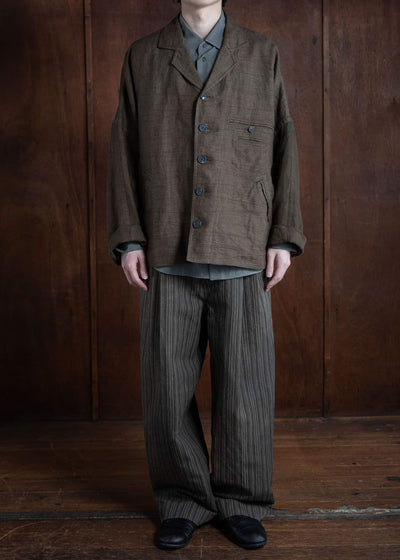 ZIGGY CHEN OVERSIZED TWO FACE WORKERS JACKET 0M2410914