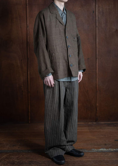 ZIGGY CHEN OVERSIZED TWO FACE WORKERS JACKET 0M2410914