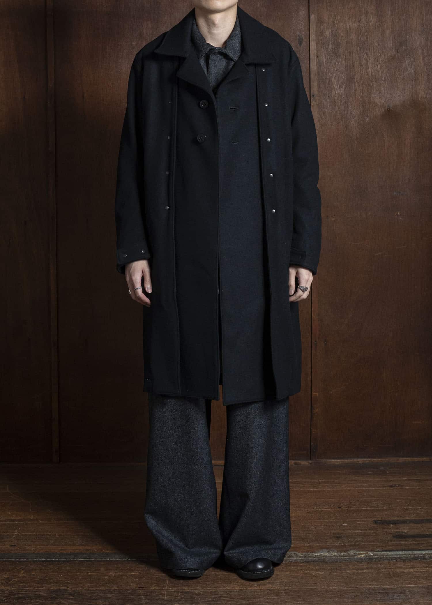 OPPOSE DUALITY OD3006TRS-25AW 6 Pocket Sub Ong Wool Trousers Black