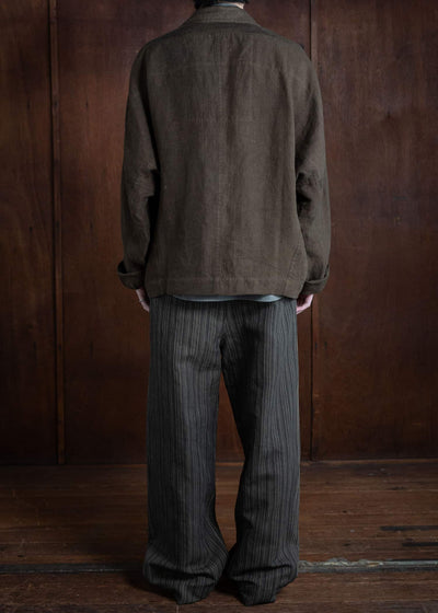 ZIGGY CHEN OVERSIZED TWO FACE WORKERS JACKET 0M2410914