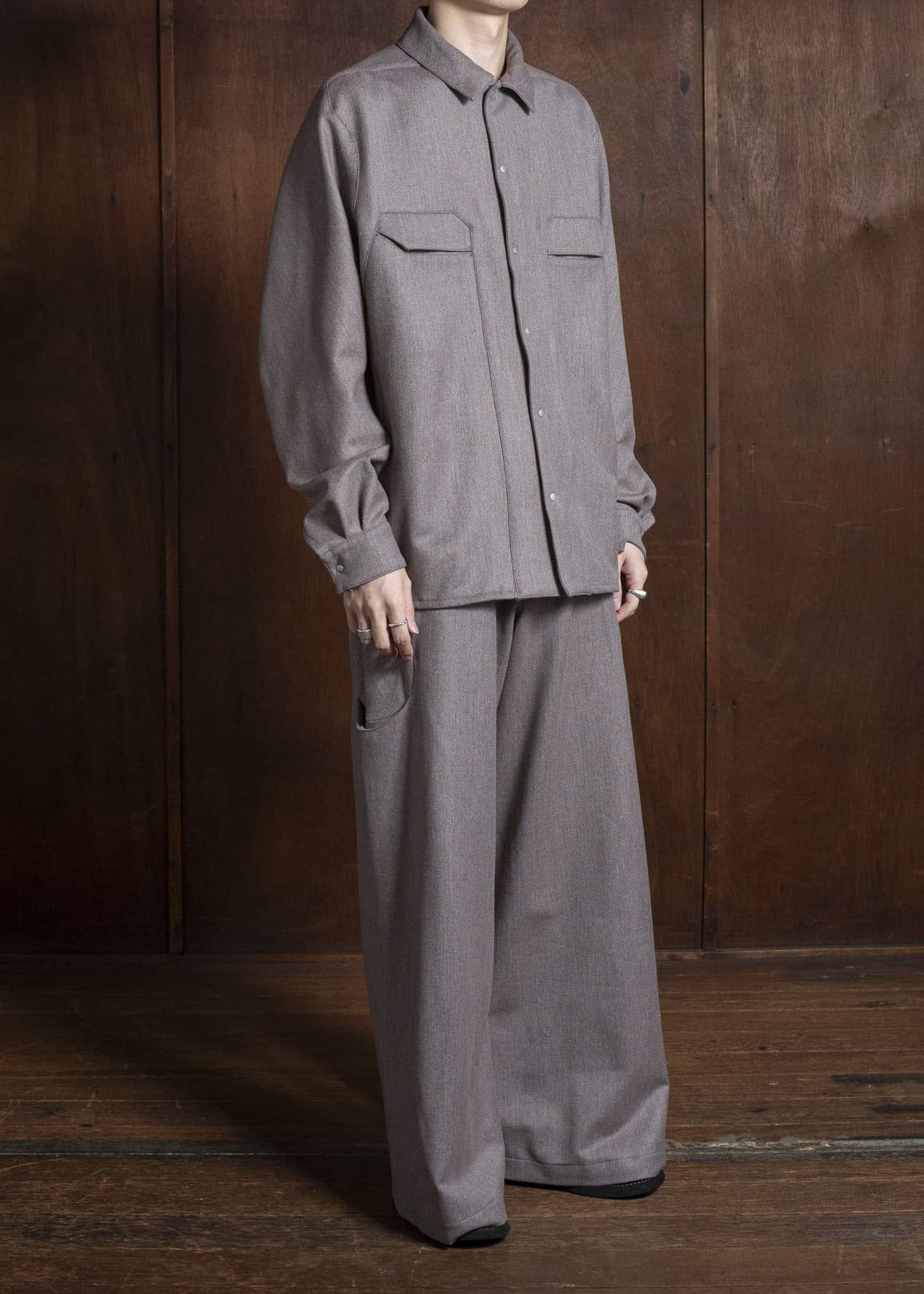 OPPOSE DUALITY OD3006TRS-25AW 6 Pocket Sub Ong Wool Trousers PINK