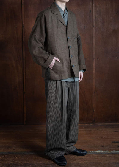 ZIGGY CHEN OVERSIZED TWO FACE WORKERS JACKET 0M2410914