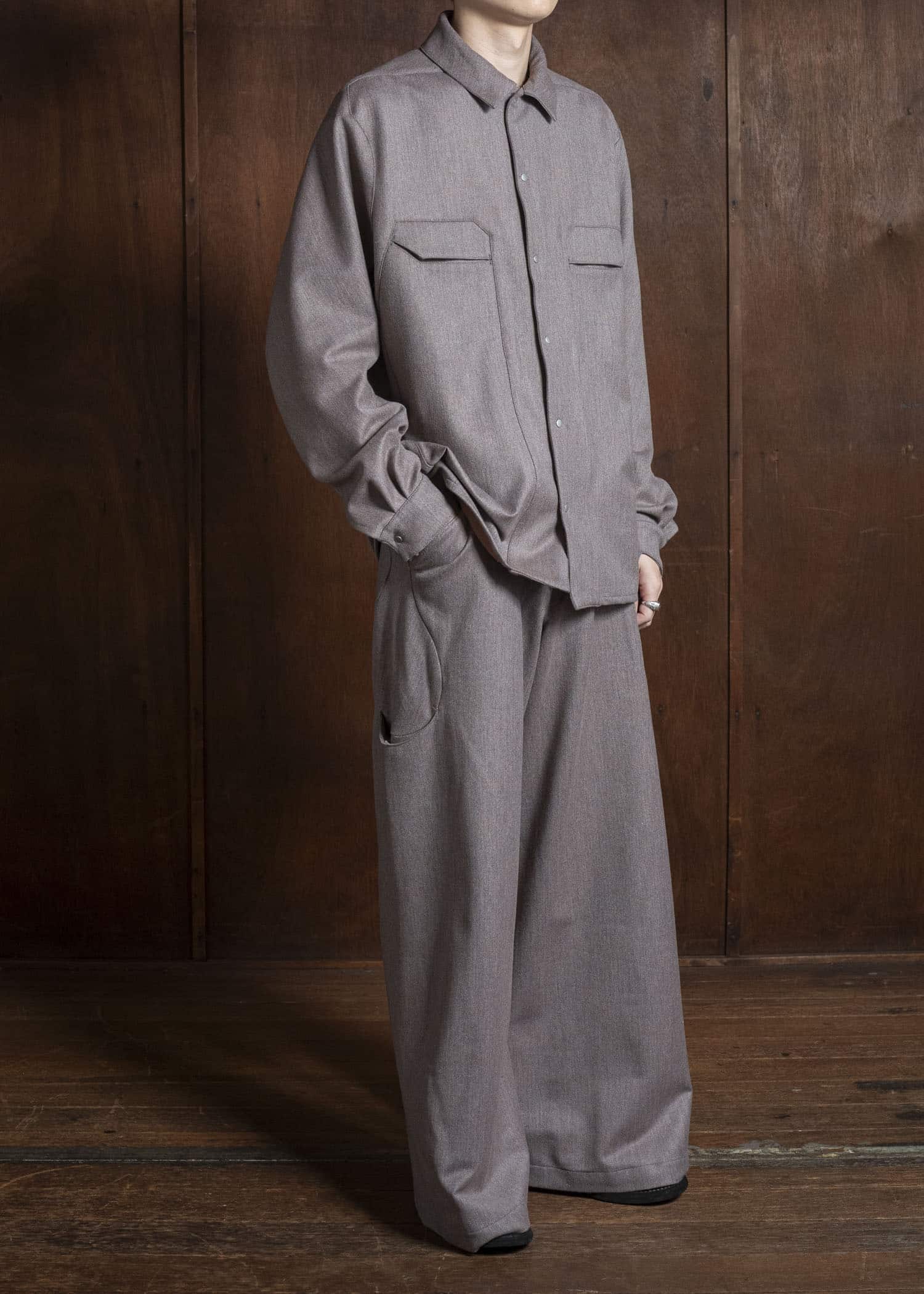 OPPOSE DUALITY OD3006TRS-25AW 6 Pocket Sub Ong Wool Trousers PINK