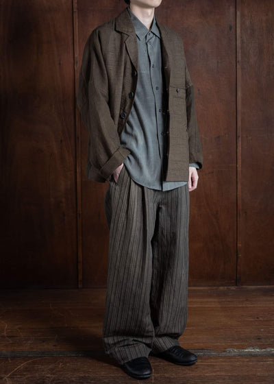 ZIGGY CHEN OVERSIZED TWO FACE WORKERS JACKET 0M2410914