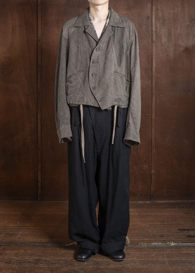 ZIGGY CHEN 0M2610918 CROPPED PATCHWORK JACKET 03