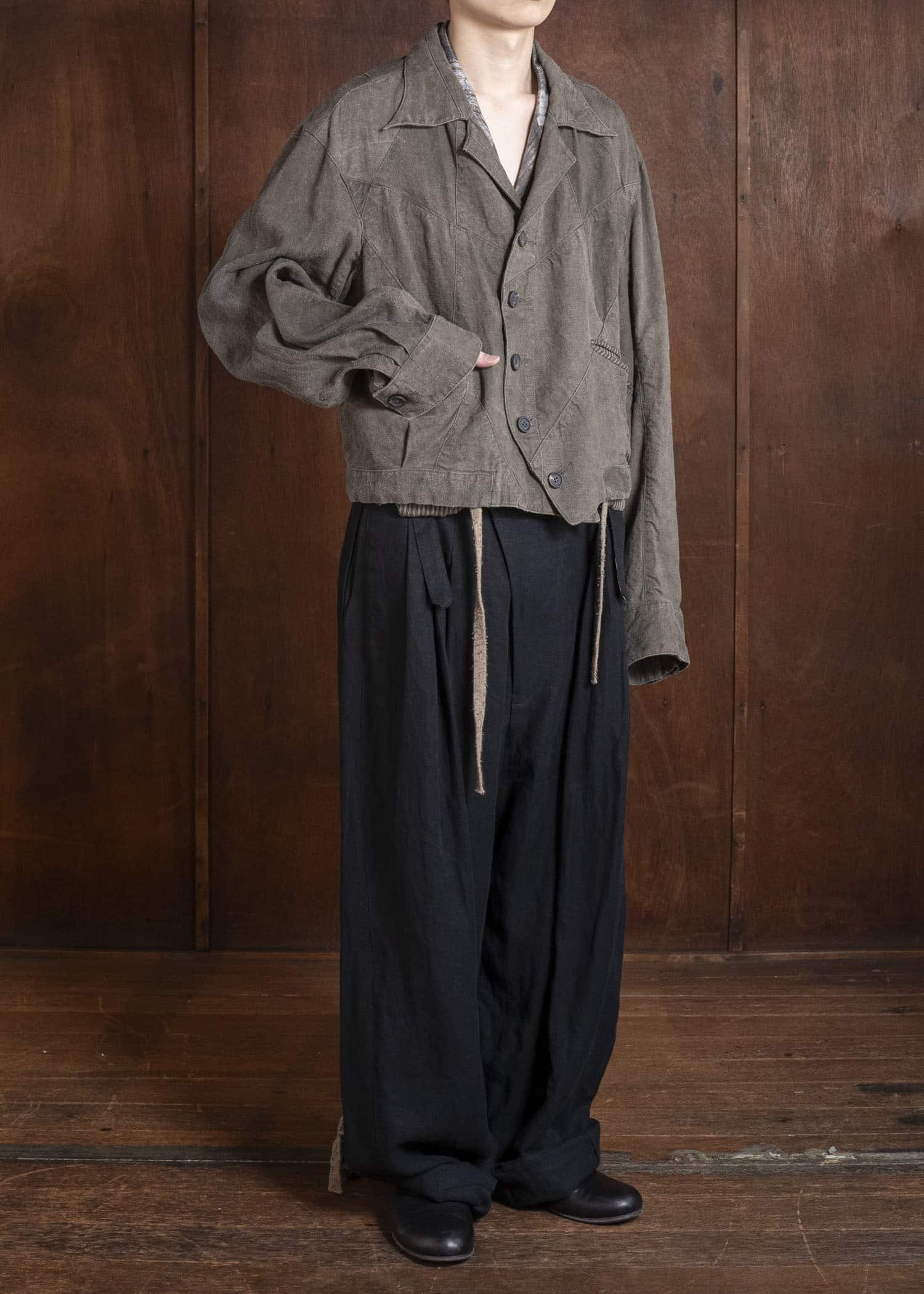 ZIGGY CHEN 0M2610918 CROPPED PATCHWORK JACKET 03