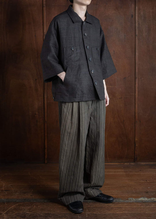 ZIGGY CHEN OVERSIZED SHORT SLEEVE WORKERS SHIRT 0M2410721