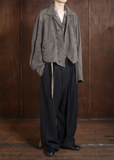 ZIGGY CHEN 0M2610918 CROPPED PATCHWORK JACKET 03