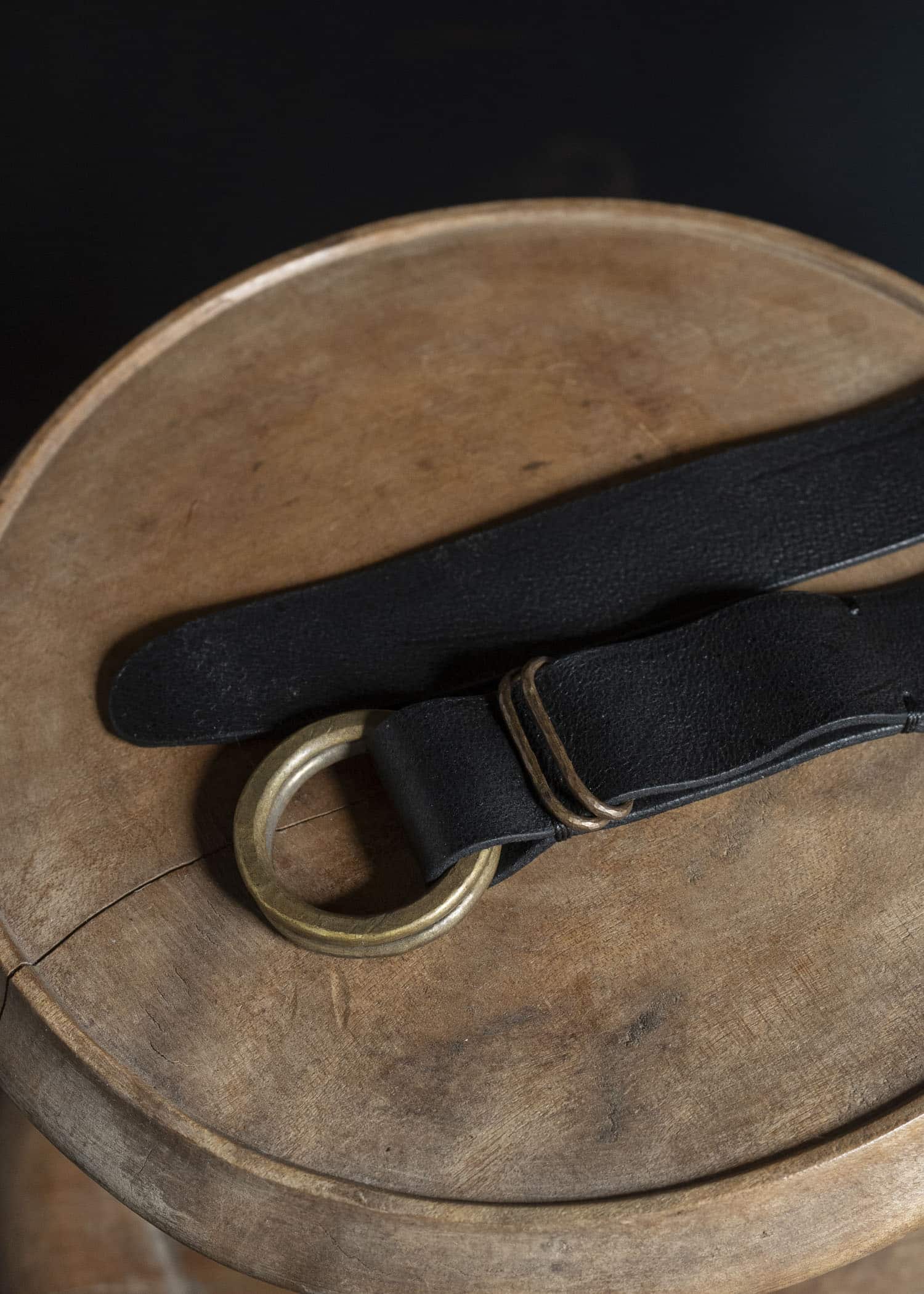 ZIGGY CHEN 0M2535301 ROUND BUCKLE STRAP BELT 4