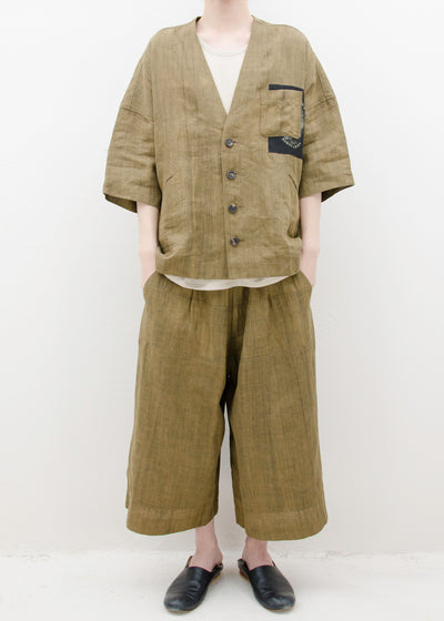 ZIGGY CHEN V-NECK SHORT SLEEVE SHIRT